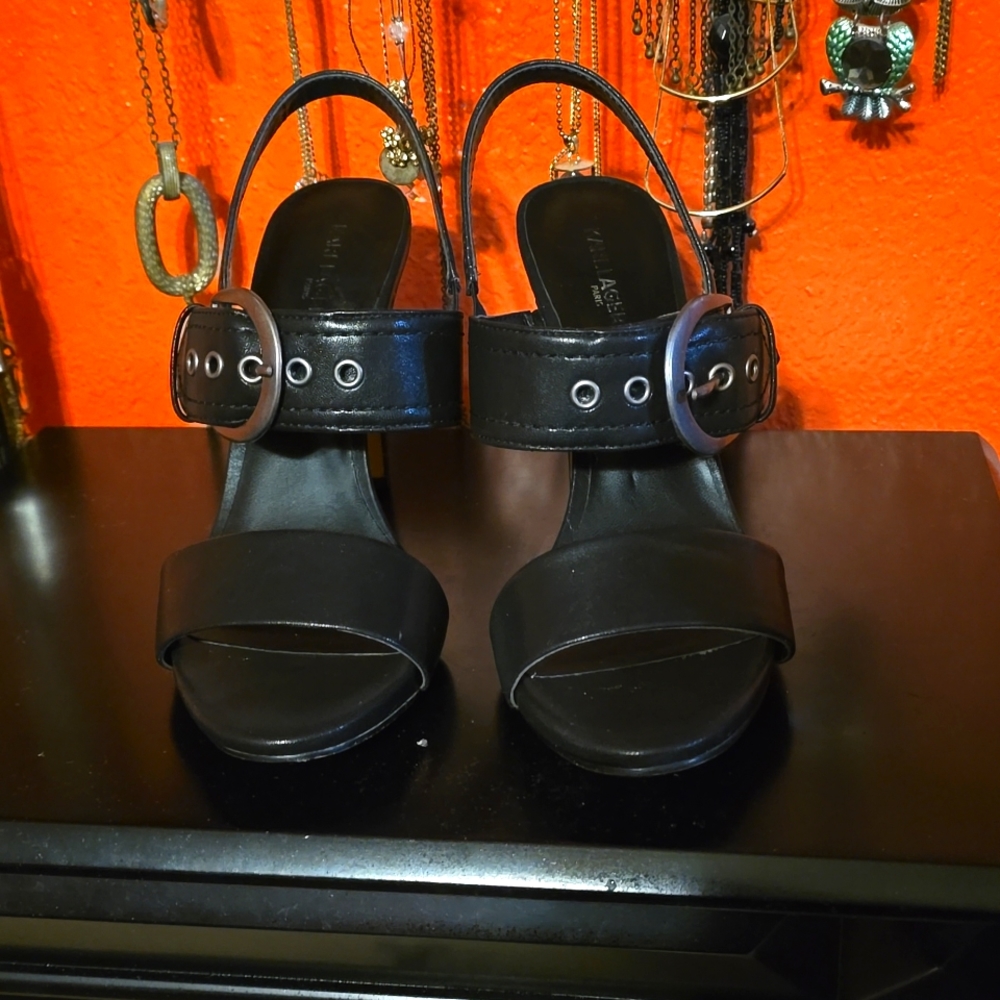 Black heels 4 1/2 inches